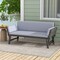 Outdoor Convertible Sofa Daybed with Adjustable Armrests for Balcony